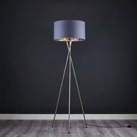 Camden Tripod Silver Floor Lamp Base