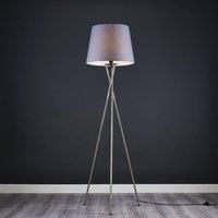 Camden Tripod Silver Floor Lamp