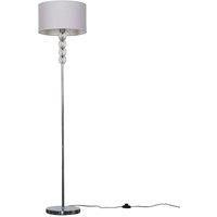 Chrome Floor Lamp Standard Living Room Light Acrylic Ball Design LED Bulb Lights