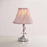 Jaigier Pair of Silver Table Lamps Touch On/Off Dimmable