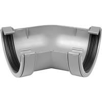 Aquaflow 112mm Half Round Gutter Angle 135deg in Grey PVCU