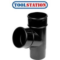 68mm Pipe Branch 112.5° Black