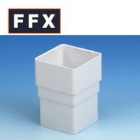 E Tupling ETRSS1W 65mm White Square Downpipe Socket