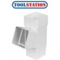 65mm Square Pipe Branch 112.5£ White