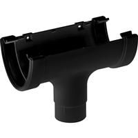 Aquaflow 120mm Deep Flow Running Outlet in Black PVCU