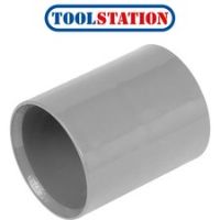 Solvent Weld Straight Coupling 32mm Grey