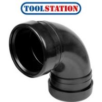 Bend 110mm 92.5 Double Socket Black