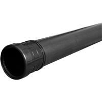 Aquaflow Soil Pipe 110mm 6m Pack 3m Lengths (2 Pack) in Black