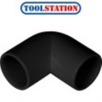 Solvent Weld Overflow Bend 21.5mm 90£ Black