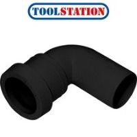 Push Fit 90£ Conversion Bend 32mm Black