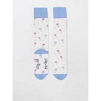 Lilly + Sid Girls Floral Knee High Socks - Blue Neutrals