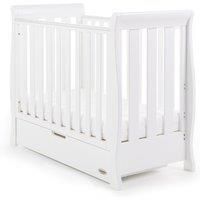 Obaby Stamford Space Saver Sleigh Cot  White