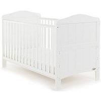 Obaby Whitby Cot Bed (White) - Suitable From Birth
