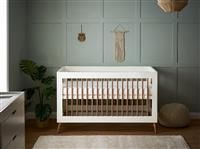 Obaby, Maya Cot Bed, White with Natural