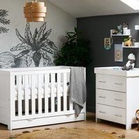Obaby Nika 2 Piece Room Set (White Wash) - Suitable From Birth, RRP £419.99