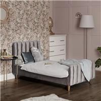 Obaby Gatsby Velvet Toddler Bed (Grey)