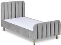 Obaby Gatsby Single Bed Velvet Grey