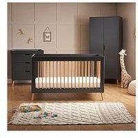 Obaby Maya 3 Piece Room Set - Slate With Natural