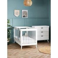 Obaby Maya 2 Piece Furniture Set - White With Acrylic