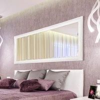 Extra Large Wall Mirror Shabby Chic White  Full Length 5Ft6 X 2Ft6 168cmX76cm
