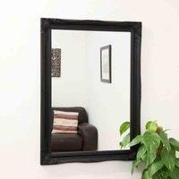 Large Mirror Black Antique Style Big Wall Vintage 3Ft6 X 2Ft6 106cm X 76cm
