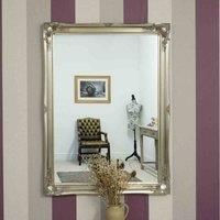 Large Mirror Silver Ornate Antique Big Wall 3Ft10 X 3Ft 117 X 91cm 40 X 30