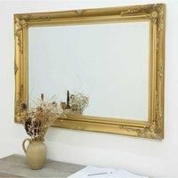 Large Mirror Gold Antique Shabby Chic Wall 3Ft6 X 2Ft6 108cm X 78cm