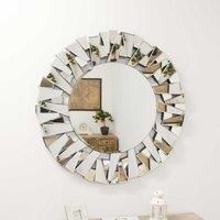 Extra Large Mirror Wall Modern Round All Glass Home Decor Retro 98cm X 98cm