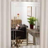 Wall Mounted All Mirror Glass Modern Mirror 3ft11 x 2ft7 (120cm x 80cm)
