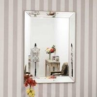 Large Frameless  Venetian Modena Leaner Modern Wall Mirror 109cm x 78cm