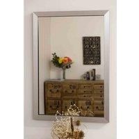 Large Mirror Silver Framed Modern Contempory Wall 2ft8 x 1ft10 MirrorOutlet