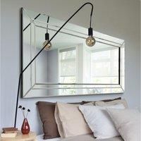 Large Mirror Wall Full Length Leaner Long All Glass 5Ft9 X 2Ft9 174cm X 85cm