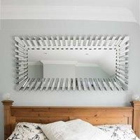 Taranto Sunburst Multi Mirror Glass Rectangle Venetian Wall Mirror 170cm x 80cm