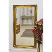 Large Mirror Gold Antique Design Ornate Big Wall Long 4Ft6 X 2Ft6 137cm X 76cm
