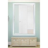 Extra Large White Antique Wall Mirror Full Length 5ft7 x 3ft7 172cm x 111cm