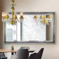 MirrorOutlet Fenton Vintage Silver Antique Design Large Leaner Mirror 172 X 111 Cm