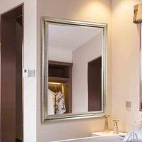MirrorOutlet Antique Silver Extra Large Wall hanging Mirror. Rectangular for Lounge, Dining Room, Bedroom, Bathroom and more - UK/'s Largest Stockist. 103cm X 73cm, LG530