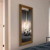 Large Natural Solid Wood Wall Mirror 5ft8 x 2ft8 172cm x 81cm