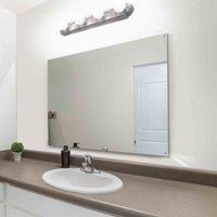 MirrorOutlet Circuitt 4mm Sheet Mirror Glass Polished Edges With 4 Holes 100 x 70cm