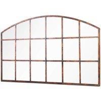 Mirroroutlet Home & Garden Lancaster Metal Arch Shaped Decorative Window Garden Mirror 90Cm X 56Cm