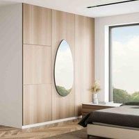 MirrorOutlet The Tear Drop Frameless Glass Wall Mirror 47" x 18" (120cm x 45cm)