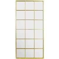 Mirroroutlet Genestra Gold Modern Window Garden Wall Mirror 174cm X 85cm