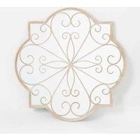 Mirroroutlet Rose Petal Shaped Garden Cream Mirror 90cm X 90cm