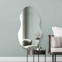 Mirroroutlet Lacuna - Frameless Pond Wall Mirror 47" X 21" (120Cm X 54Cm)