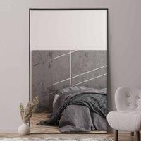 Mirroroutlet Artus - Black Aluminium Edged Wall Leaner Mirror 68" X 43" (174Cm X 110Cm)
