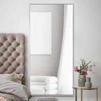 Mirroroutlet Artus - Silver Aluminium Edged Wall Leaner Mirror 68" X 33" (174Cm X 85Cm)