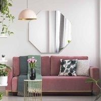 Mirroroutlet Octa - All Glass Modern Bevelled Octagonal Wall Mirror 31" X 31" (80X80Cm)