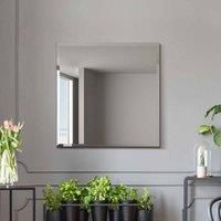 Mirroroutlet Moderni - All Glass Modern Bevelled Square Wall Mirror 24" X 24" (60X60Cm)