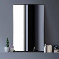 Mirroroutlet Artus - Black Aluminium Edged Wall Mirror 35" X 24" (90Cm X 60Cm)