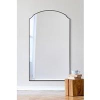 Mirroroutlet Curva - New Black Edged Dual Arch Curved Edge Leaner And Wall Mirror 63inchx35inch 160Cm X 90Cm
